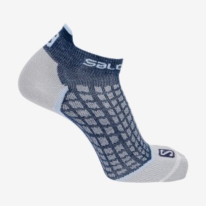 Calcetines Salomon ULTRA LOW Mujer Azules Gris | UY 2113RVD