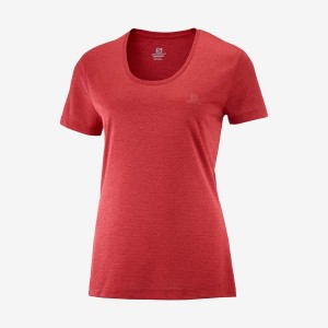 Camiseta Salomon AGILE Mujer Rojas | UY 2556UZG