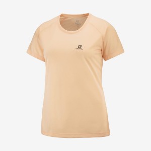 Camiseta Salomon CROSS REBEL Mujer Naranjas | UY 2576MQZ