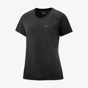 Camiseta Salomon CROSS REBEL Mujer Negras | UY 2572CTV