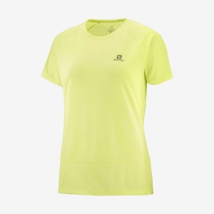 Camiseta Salomon CROSS RUN Mujer Ye | UY 2540JPQ