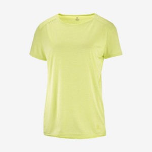 Camiseta Salomon OUTLINE SUMMER Mujer Verde Menta | UY 2548NWY