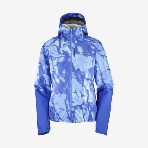 Camperas Salomon BONATTI WATERPROOF Mujer Azules | UY 2474WNB