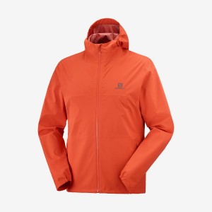 Camperas Salomon ESSENTIAL WATERPROOF 2.5L Hombre Naranjas | UY 3287PJJ