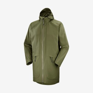 Camperas Salomon OUTLIFE LONG PACKABLE WINDBREAKERS Hombre Verde | UY 3269KOR