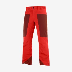 Pantalon Esquí Salomon BRILLIANT Hombre Rojas | UY 3140KOR