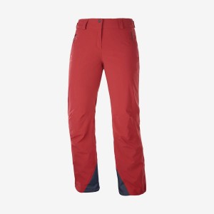 Pantalon Esquí Salomon THE BRILLIANT Mujer Rojas | UY 2313JPQ