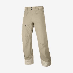 Pantalon Esquí Salomon UNTRACKED Hombre Beige | UY 3134SGL