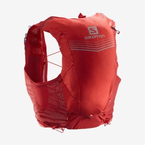 Paquetes Para Correr Salomon ADV SKIN 12 Hombre Rojas | UY 3121MQZ