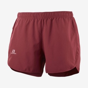 Short Salomon AGILE Mujer Rojas | UY 2355FDN