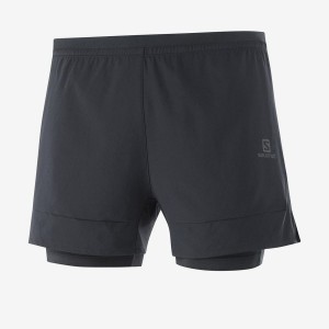 Short Salomon CROSS 2IN1 Hombre Negras | UY 3162GSO