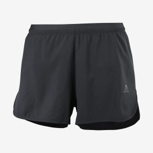 Short Salomon CROSS 3'' Mujer Negras | UY 2351WNB