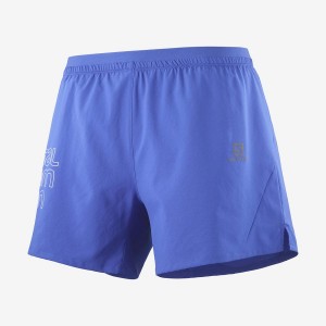 Short Salomon CROSS 5'' Hombre Azules | UY 3167ZUT