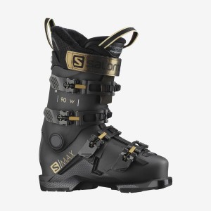 Ski Boots Salomon S/MAX 90 Mujer Negras | UY 2077ZUT