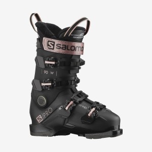 Ski Boots Salomon S/PRO 90 Mujer Negras Doradas | UY 2070DFM