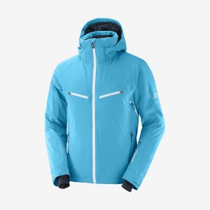 Ski Jackets Salomon BRILLIANT Hombre Azules | UY 3325CTV