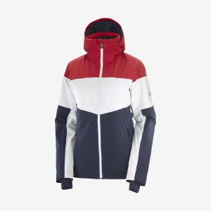 Ski Jackets Salomon SLALOM Mujer Blancas | UY 2403PJJ