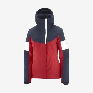 Ski Jackets Salomon SPEED Mujer Rojas | UY 2417VRW