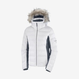 Ski Jackets Salomon STORMCOZY Mujer Blancas | UY 2414ZUT