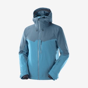 Ski Jackets Salomon UNTRACKED Hombre Azules | UY 3336UZG