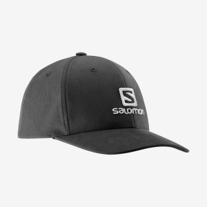 Sombreros Salomon SALOMON LOGO Hombre Negras | UY 2986ZUT