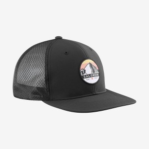 Sombreros Salomon TRUCKER Hombre Negras | UY 2964NWY