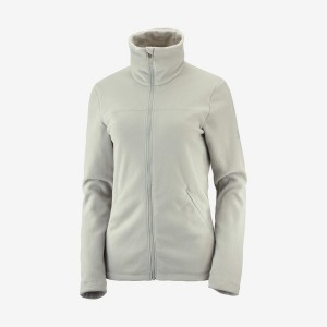 Sudadera con Capucha Salomon ESSENTIAL COSY FLEECE Mujer Beige | UY 2513GSO