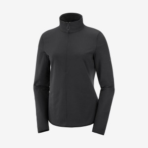 Sudadera con Capucha Salomon ESSENTIAL LIGHTWARM Mujer Negras | UY 2529DFM