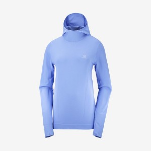 Sudadera con Capucha Salomon ESSENTIAL SEAMLESS Mujer Azules | UY 2530FDN