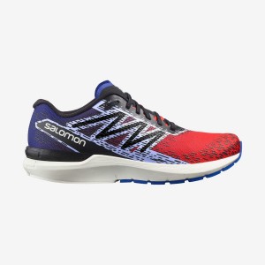 Zapatillas Running Salomon SONIC 5 BALANCE Hombre Rojas Azules | UY 3466FDN