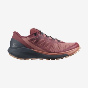 Zapatillas Trail Running Salomon SENSE RIDE 4 Mujer Moradas Naranjas | UY 2751ZUT