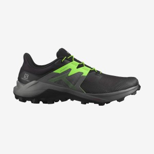 Zapatillas Trail Running Salomon WILDCROSS 2 Hombre Negras Verde | UY 3521JPQ