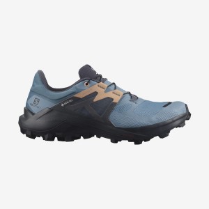 Zapatillas Trail Running Salomon WILDCROSS 2 GORE-TEX Mujer Azules | UY 2769AHK