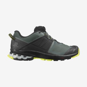 Zapatillas Trail Running Salomon XA WILD GORE-TEX Hombre Negras Verde Oliva | UY 3501GSO