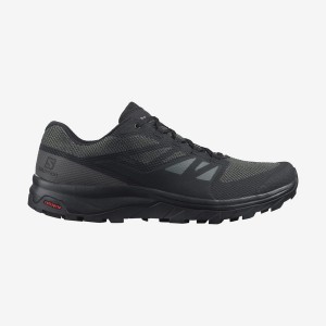 Zapatillas de Senderismo Salomon OUTLINE WIDE GORE-TEX Hombre Negras | UY 3610ZUT