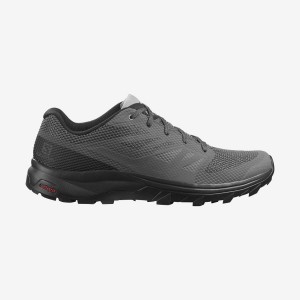 Zapatillas de Senderismo Salomon OUTLINE Hombre Gris Negras | UY 3560CTV