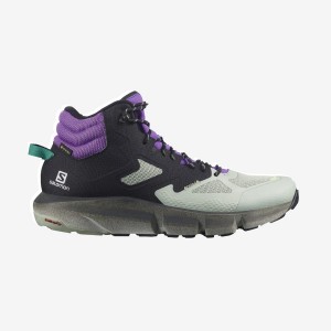 Zapatillas de Senderismo Salomon PREDICT HIKE MID GORE-TEX Hombre Verde Menta Moradas | UY 3546OKI