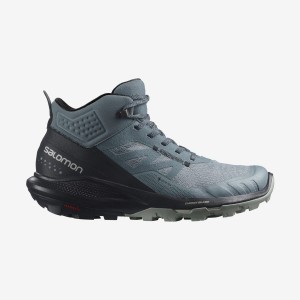 Zapatillas de Senderismo Salomon WoOUTPULSE MID GORE-TEX Mujer Plateadas | UY 2787AHK