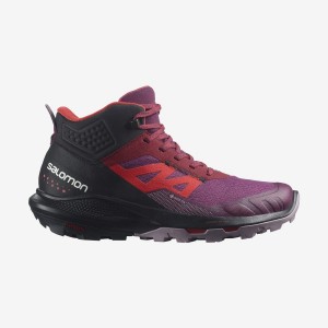 Zapatillas de Senderismo Salomon WoOUTPULSE MID GORE-TEX Mujer Moradas | UY 2785QMA