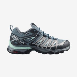 Zapatillas de Senderismo Salomon WoX ULTRA PIONEER CLIMASALOMON™ WATERPROOF Mujer Verde | UY 2794AHK