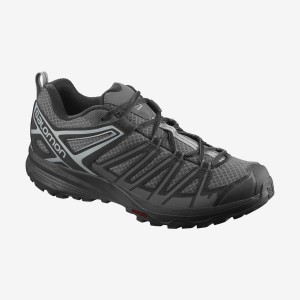 Zapatillas de Senderismo Salomon X CREST Hombre Gris Negras | UY 3570FDN