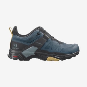 Zapatillas de Senderismo Salomon X ULTRA 4 GORE-TEX Hombre Azules | UY 3588NWY