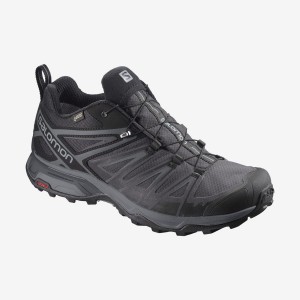 Zapatillas de Senderismo Salomon X ULTRA 3 WIDE GORE-TEX Hombre Negras | UY 3579HAP