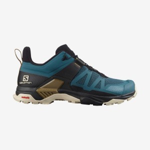 Zapatillas de Senderismo Salomon X ULTRA 4 Hombre Aqua | UY 3557LIS