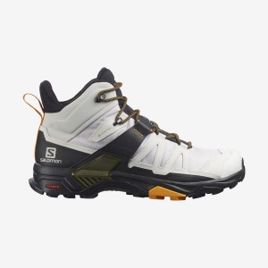 Zapatillas de Senderismo Salomon X ULTRA 4 MID GORE-TEX Hombre Blancas Negras | UY 3543YXF