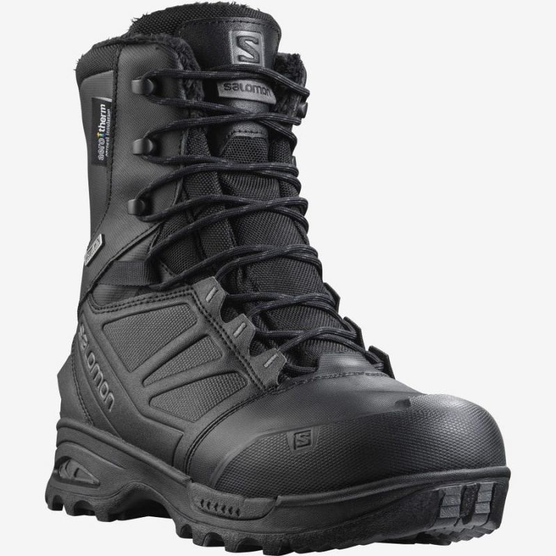 Botas Salomon TOUNDRA FORCES CLIMASALOMON™ WATERPROOF Mujer Negras | UY 2595ZUT