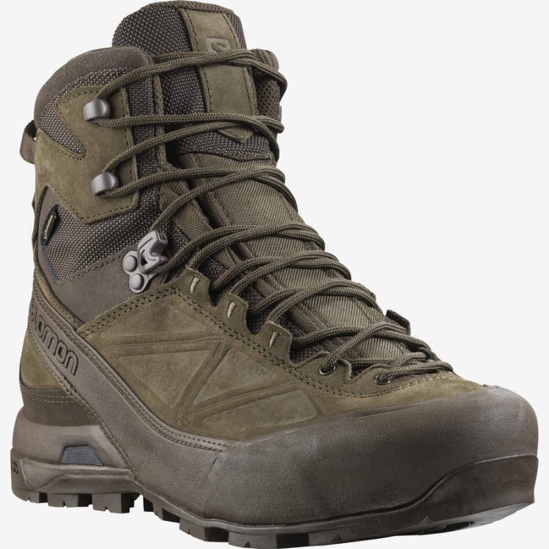 Botas Salomon X ALP GORE-TEX FORCES Hombre Marrones | UY 3364HAP