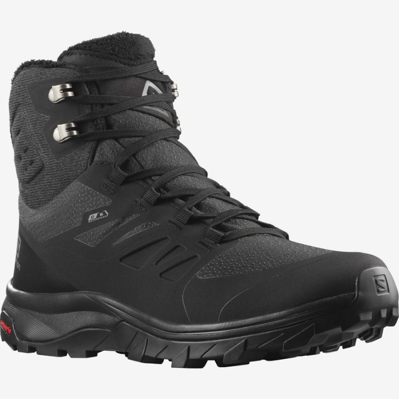 Botas de Invierno Salomon OUTBLAST THINSULATE™ CLIMASALOMON™ WATERPROOF Mujer Negras | UY 2613AHK