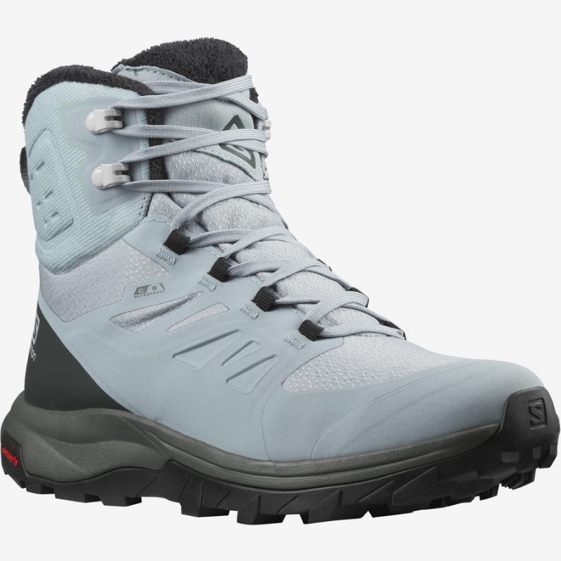 Botas de Invierno Salomon OUTBLAST THINSULATE™ CLIMASALOMON™ WATERPROOF Mujer Azules | UY 2612AHK