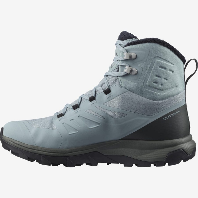 Botas de Invierno Salomon OUTBLAST THINSULATE™ CLIMASALOMON™ WATERPROOF Mujer Azules | UY 2612AHK